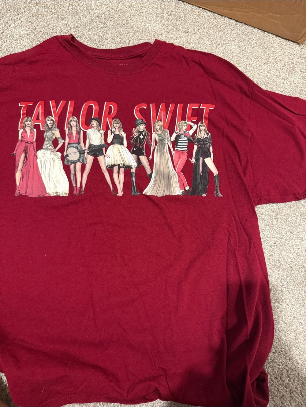 Taylor Swift Red Graphic Short Sleeve Tee